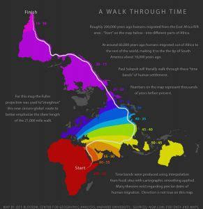 Maps of human migrations - Vivid Maps