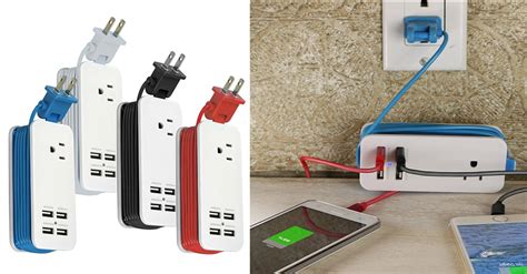 Portable Charging Station with 4 USB Ports