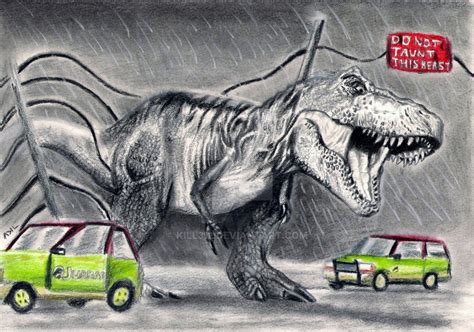 Jurassic Park T Rex Drawing at GetDrawings | Free download