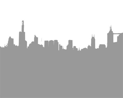 Large Gray City Skyline Clip Art at Clker.com - vector clip art online ...