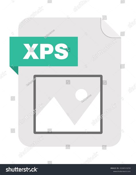 Xps Document File Format Icon Illustration Stock Illustration ...