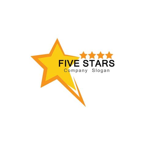 Premium Vector | Five stars logo symbol design illustration