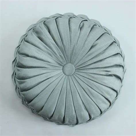 VEZO HOME handmade sofa decorative satin round cushions plush pillows throw pillow chair seat ...