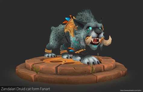 Zandalari Troll Druid Forms - img-lily