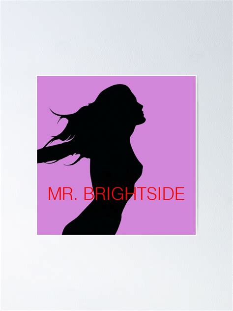 "The killers mr brightside cover art woman design" Poster for Sale by AfricaSport | Redbubble