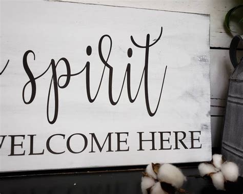 Holy Spirit You Are Welcome Here Sign / Scripture Wall Art / | Etsy