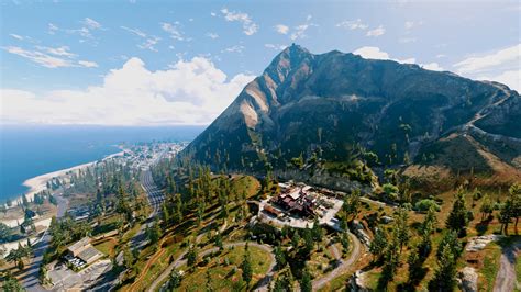 gray and brown mountain Grand Theft Auto Online Grand Theft Auto V Mountain Chiliad Chiliad ...