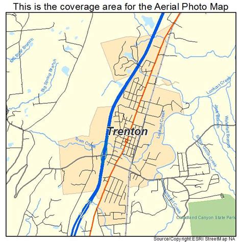 Aerial Photography Map of Trenton, GA Georgia