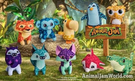 Animal Jam Happy Meal Toys - Exclusive McDonalds Plushies