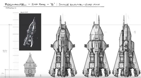 Early Rocinante concept art by Ryan Dening : r/TheExpanse