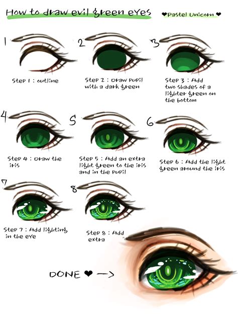 How to draw eyes Pastel unicorn - Illustrations ART street