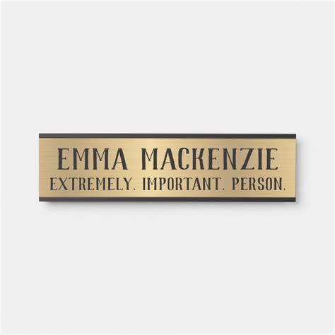 Funny Signs Office Hanging Door Sign Name Plate | Zazzle