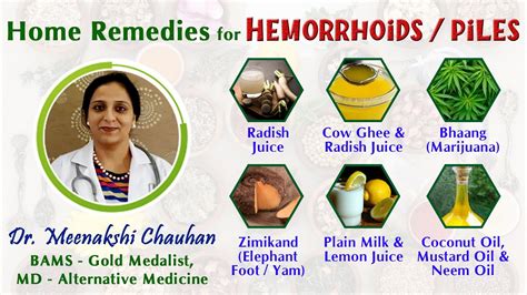 Home Remedies for Hemorrhoids (Piles) - Natural Treatment - YouTube