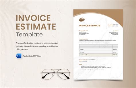 FREE Estimate Invoice Templates - Download in Word, Google Docs, Excel, PDF, Google Sheets ...