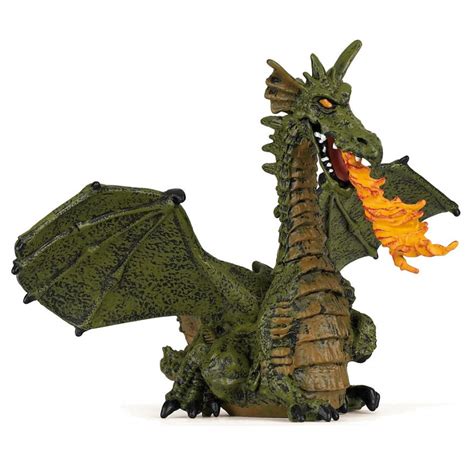 Papo green dragon model toy - Fantasy plastic roleplay figures