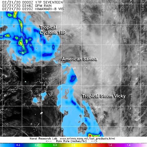 NASA Measures Rainfall Rates in Two American Samoa Tropical Cyclones ...