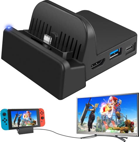 Nintendo Switch/Switch OLED Mini Docking Station: Portable TV Adapter ...