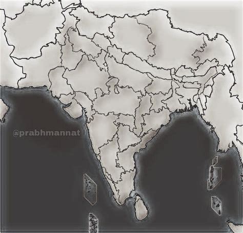 Akhand Bharat State Map - States of United India