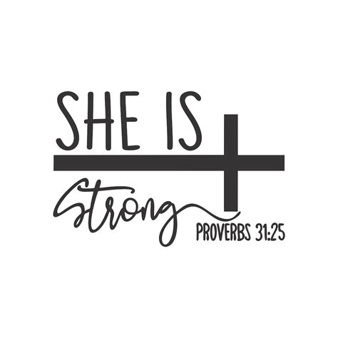 She is strong svg bible verse svg christian svg religious | Etsy