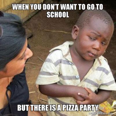 12 Relatable School Pizza Party Memes