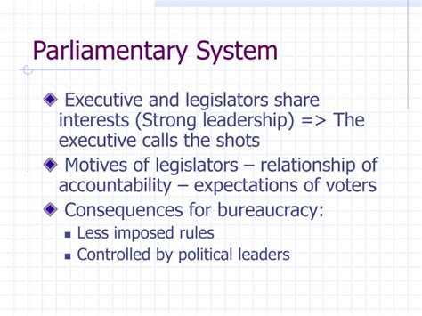 PPT - A Comparison of Presidential & Parliamentary Systems PowerPoint Presentation - ID:392300