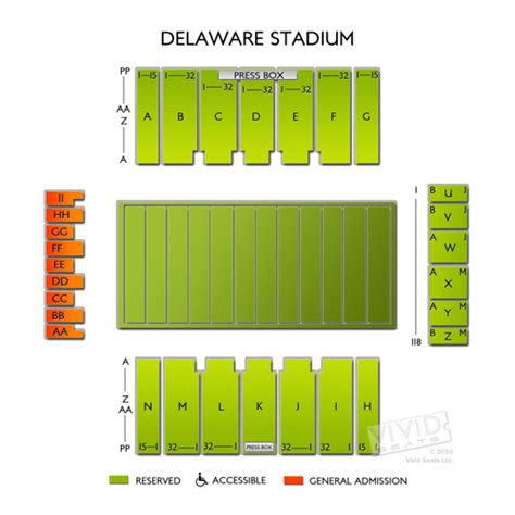 University Of Delaware Stadium Seating Chart: A Visual Reference of ...