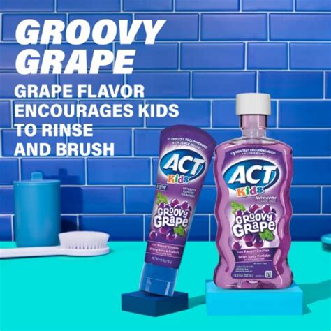 ACT Kids Anticavity Groovy Grape Fluoride Rinse, 16.9 fl. oz - Kroger