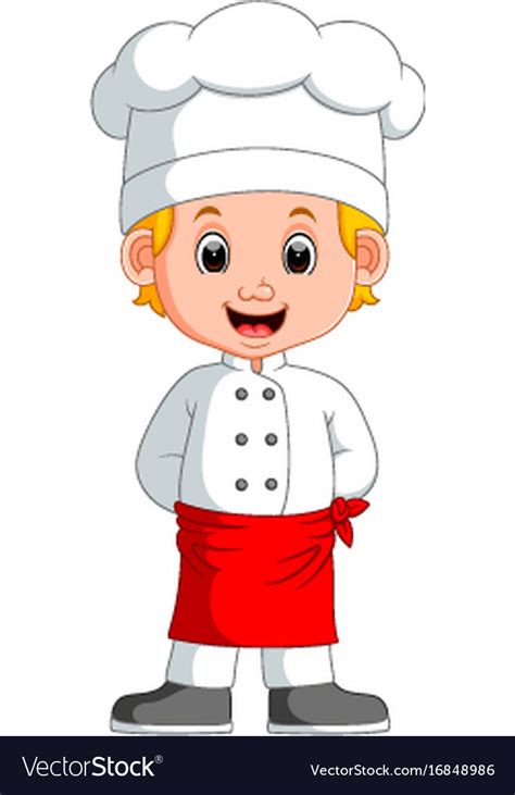 Boy chef cartoon Royalty Free Vector Image - VectorStock