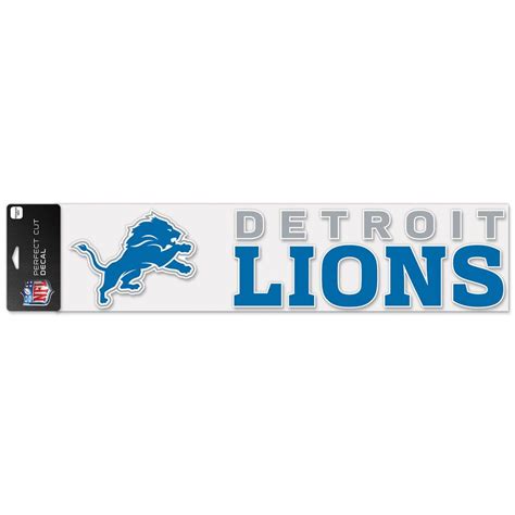 Detroit Lions Horizontal Decal - Vintage Detroit Collection