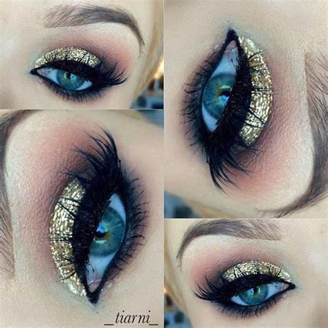 Blue And Gold Eye Makeup | Saubhaya Makeup