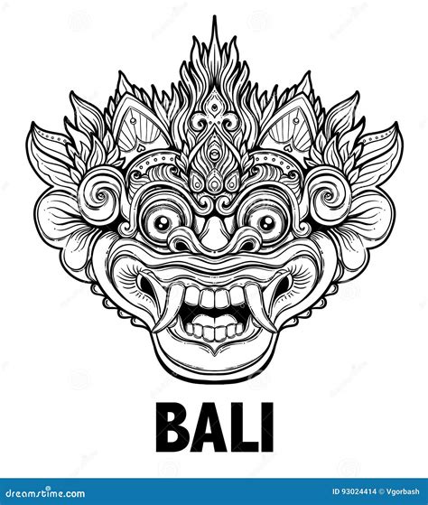 Barong Bali Balinese Tattoo Aztecas Art Drawing Techn - vrogue.co