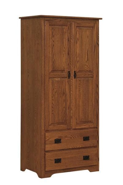 Mission Style Hardwood Armoire Wardrobe from DutchCrafters