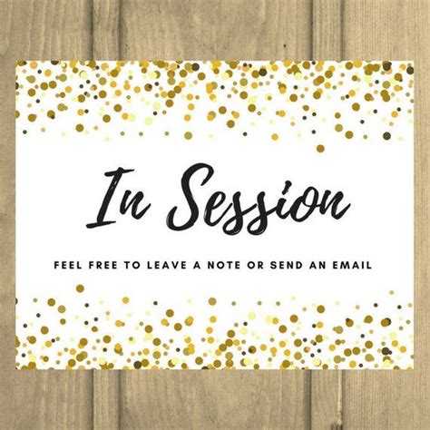 In Session Sign Printable - Printable Word Searches