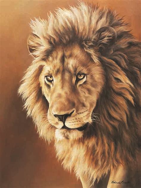 Acrylic painting on canvas of African Lion. Realistic animal art of Africa. #belindamarshallart ...