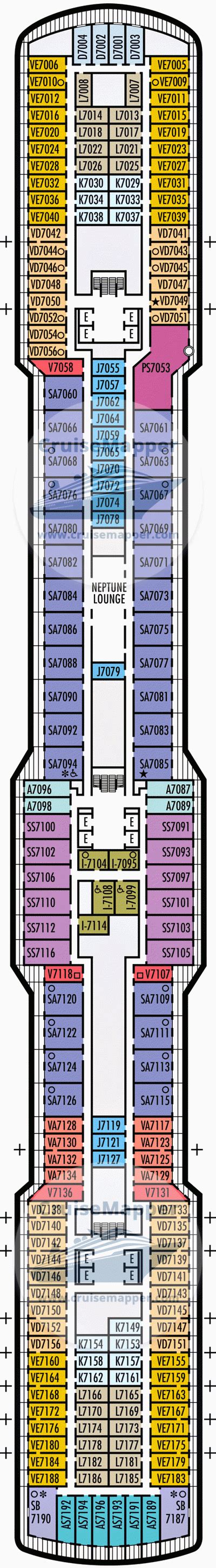 ms Rotterdam deck 7 plan | CruiseMapper