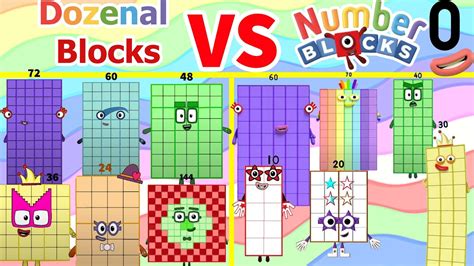 DOZENAL BLOCKS VS NUMBERBLOCKS DOZENAL 1 do TO 1 GROSS, NUMBER 1 TO 120 CBEEBIES - YouTube