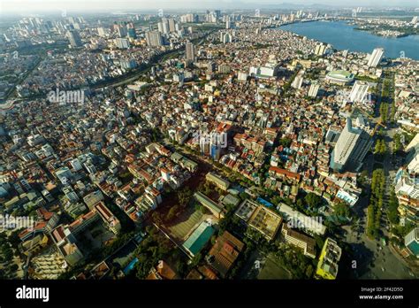 The skyline of Hanoi at Sunset Stock Photo - Alamy