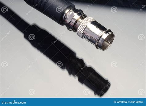 Coaxial TV cable stock photo. Image of telecast, feed - 53925802