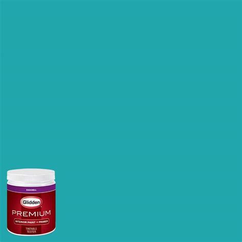 Glidden Premium 8 oz. #HDGB14 Marine Blue Eggshell Interior Paint with ...