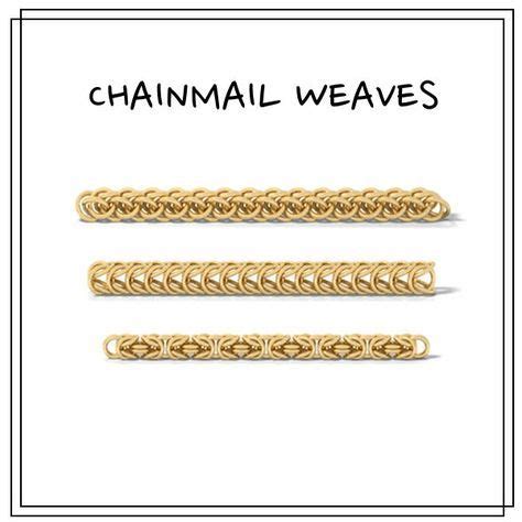 A list of the easiest and most popular chainmail weaves. Includes ...