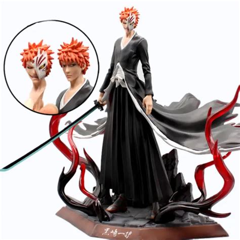 FIGURINE BLEACH ICHIGO Kurosaki Bankai figure Statue GK PVC 28Cm ...