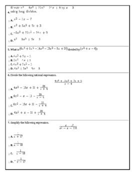 Simplifying Rational Expressions (Algebra 2) by Mai D | TpT