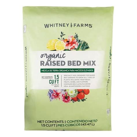 Whitney Farms 7505977 1.5 cu ft. Organic Raised Bed Soil - Walmart.com - Walmart.com