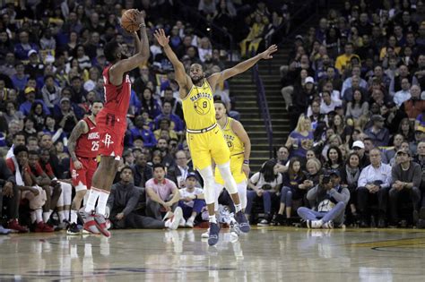 Warriors have no answer for James Harden in OT loss to Rockets