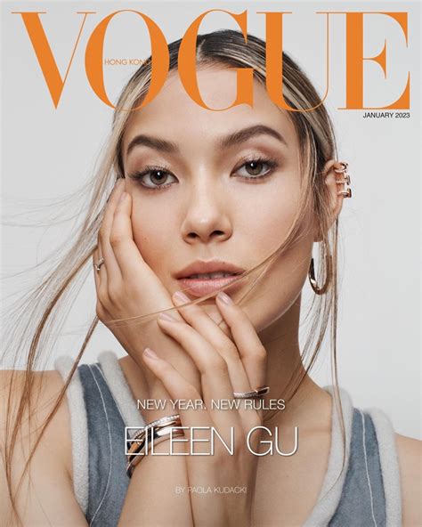 Eileen Gu Vogue Hong Kong January 2023 Cover Photos