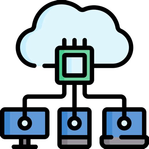 Cloud computing Special Lineal color icon