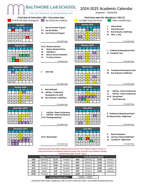 ️ Baltimore County School Calendar 2024-2025 ️ [PDF]