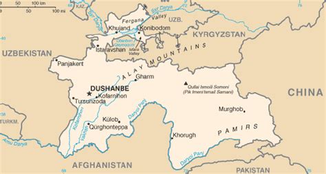 Tajikistan - Geography