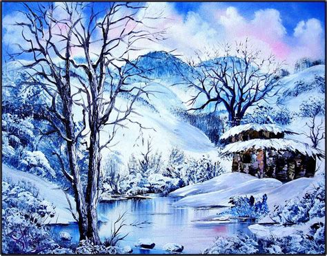 Snowy Day #2 Painting by Shirwan Ahmed - Fine Art America