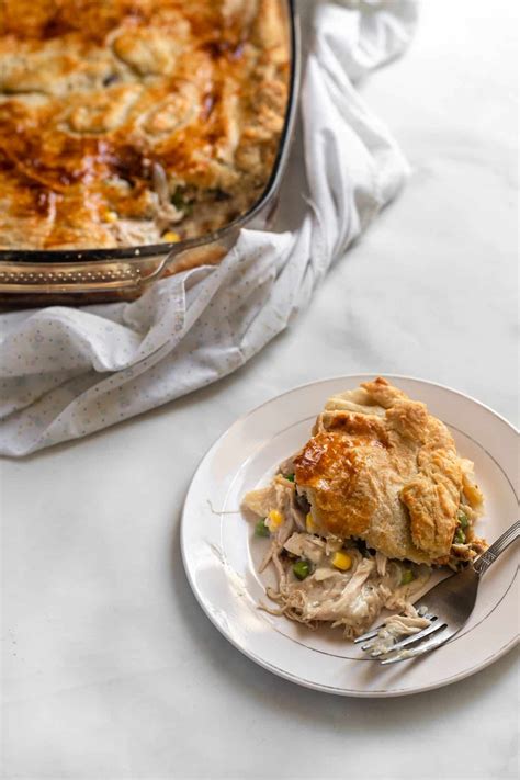 Chicken Mushroom Pie - Every Little Crumb with puff pastry- Every ...